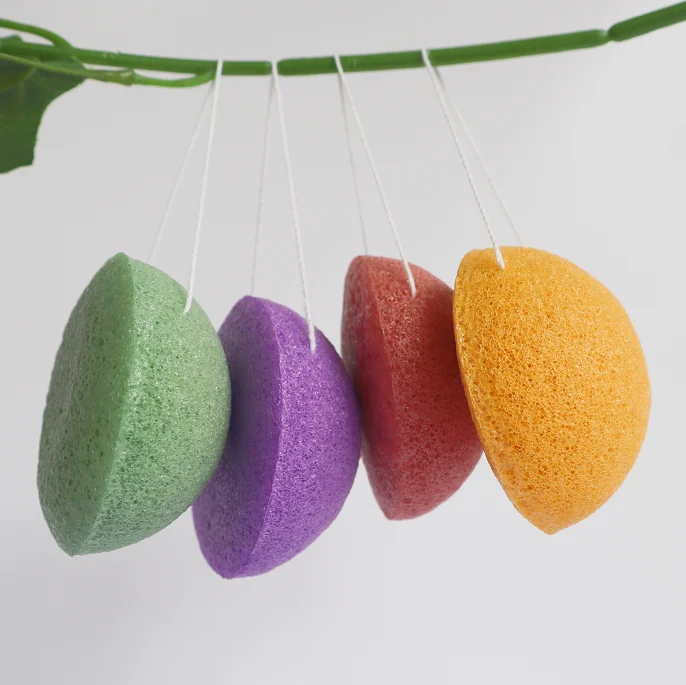 Натуральная губка Konjac konкак de Arcilla для нежного очищения многоразовая отшелушивания