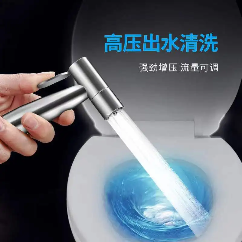 Factory 2024 Hot Sale SS 304 Bathroom Shattaf Toilet Handheld Bidet Bathroom spray Woman Washer