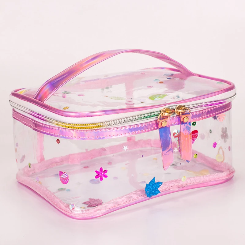 PVC makeup bags travel transparent cosmetic pouch PVC makeup bags custom for women1920712