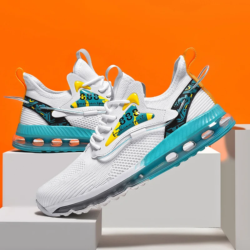 Latest design high quality manufacturer shoes air bag sole good bouncy men sneaker large size13 men sports shoes