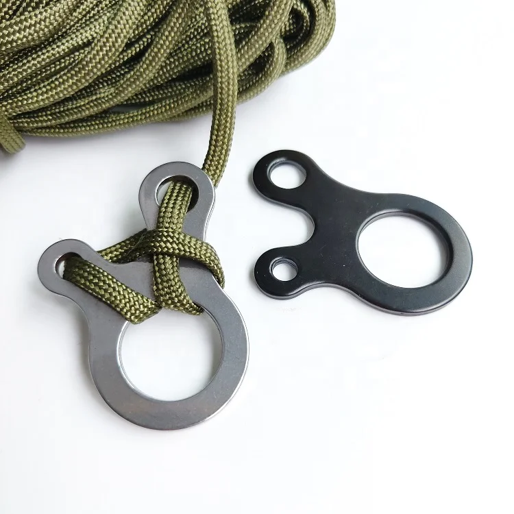 Outdoor 3-Hole Frog Eyes Shaped Stainless Steel Tent Wind Rope Cord Line Guyline Multi Purpose Adjustable Tensioner