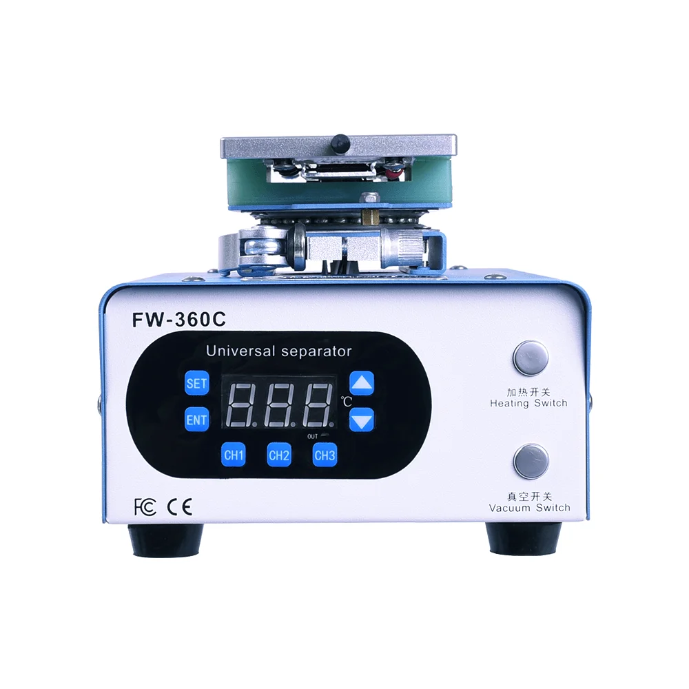 FORWARD FW-360C Vacuum Separator Machine Rotary Platform LCD Edge Flat Screen Separating For Mobile Phone Screen Replace Repair