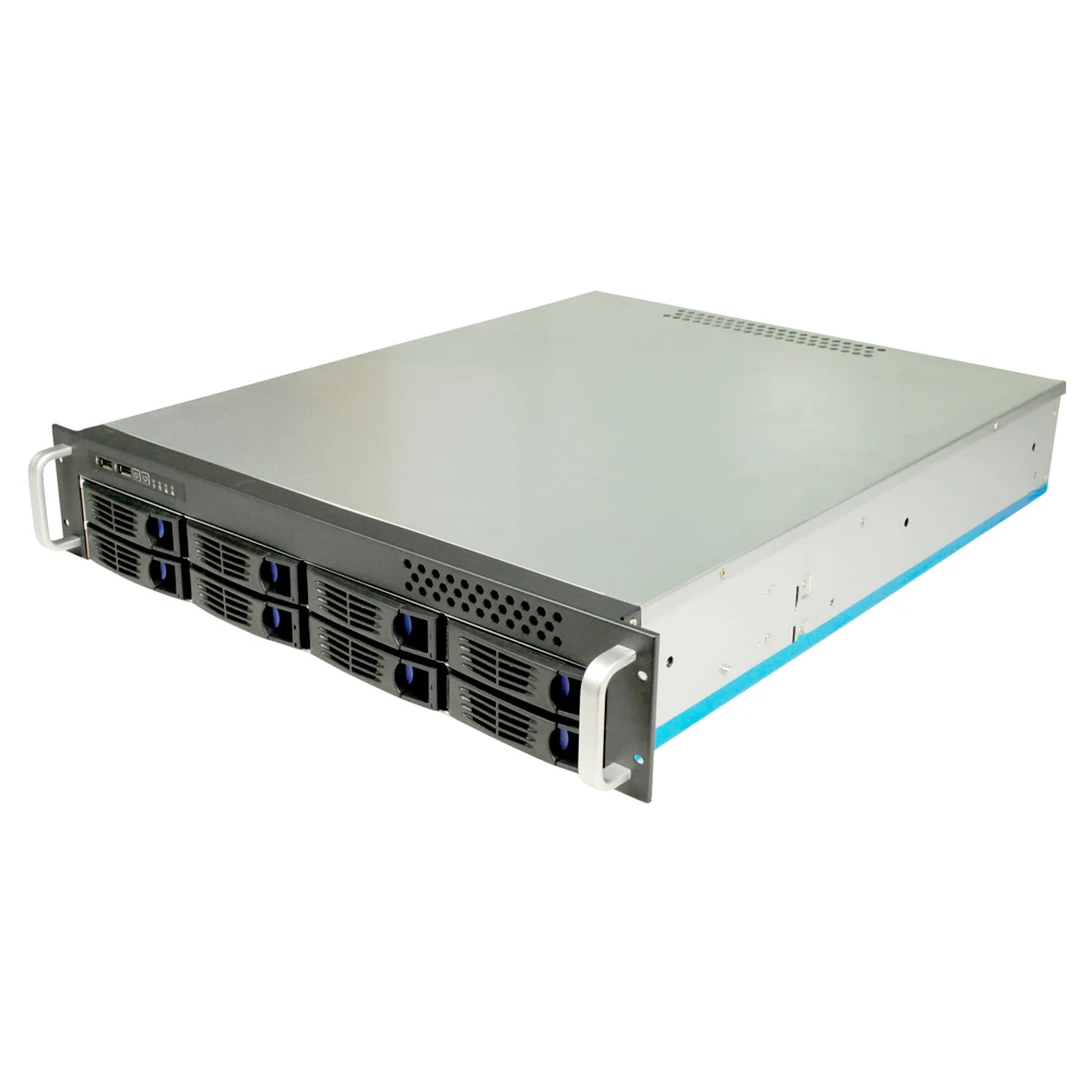 High Quality with competitive price 8 bays  Rackmount Chassis  2u hot swap  server case  storage case with 600W psu