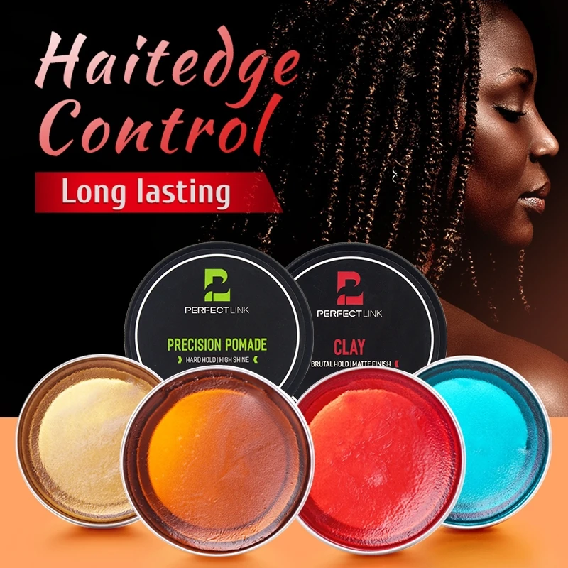 New Arrival Customize Edge Control Private Label Water Based Super Strong Hold Hair Wax Pomade Gel Vendor