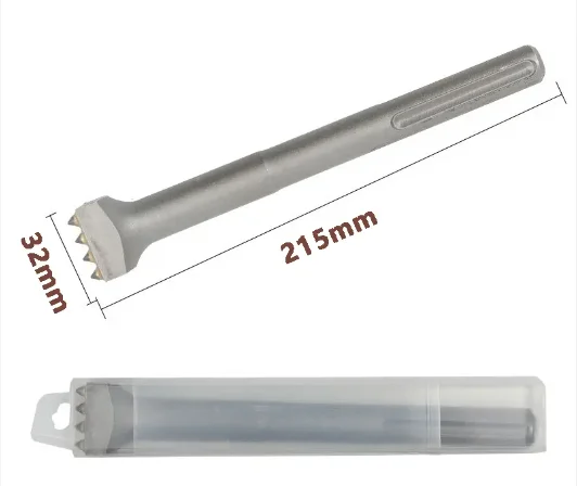 Autoerizo SDS Max Shank Long Length 32mm Square Head 16 Teeth Hammer Chisel Bushing Drill Bit