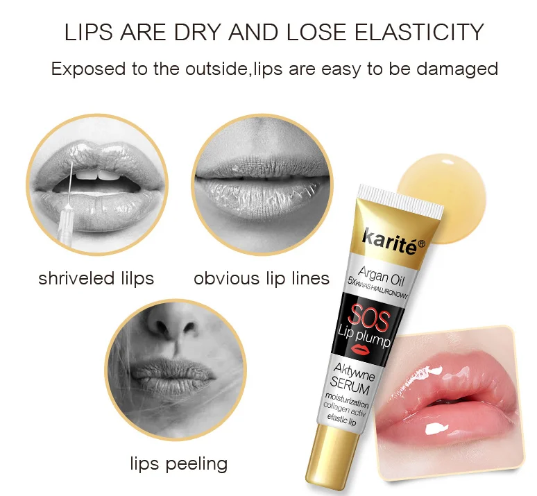 1Pc Lip Care Lip Plumper Moisturizing  Gloss Lips Repairing Pump Reduce Fine Lines Makeup Cosmetics