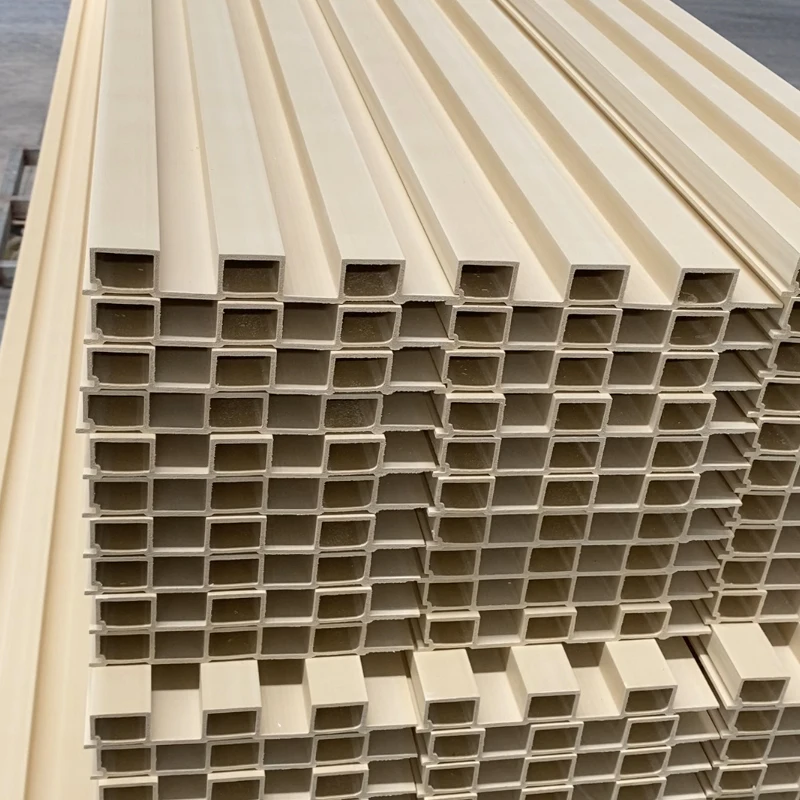 Shandong Linyi Aveeno Moistureproof Wooden Grain Screws Fixed Installation WPC Solid Wall Panel For Partition
