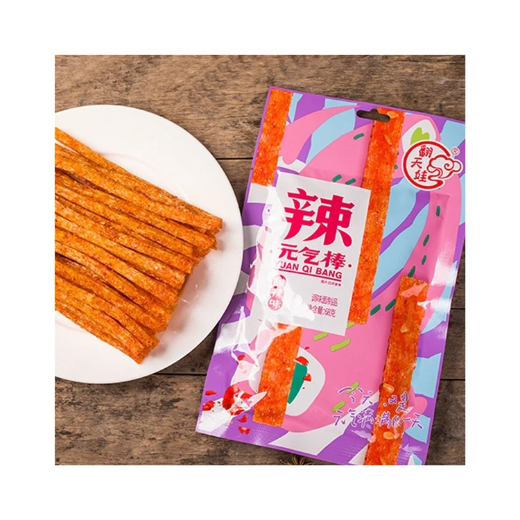 New Product Hot Sale Spicy Strips Snack Fantianwa 68g Organic Food