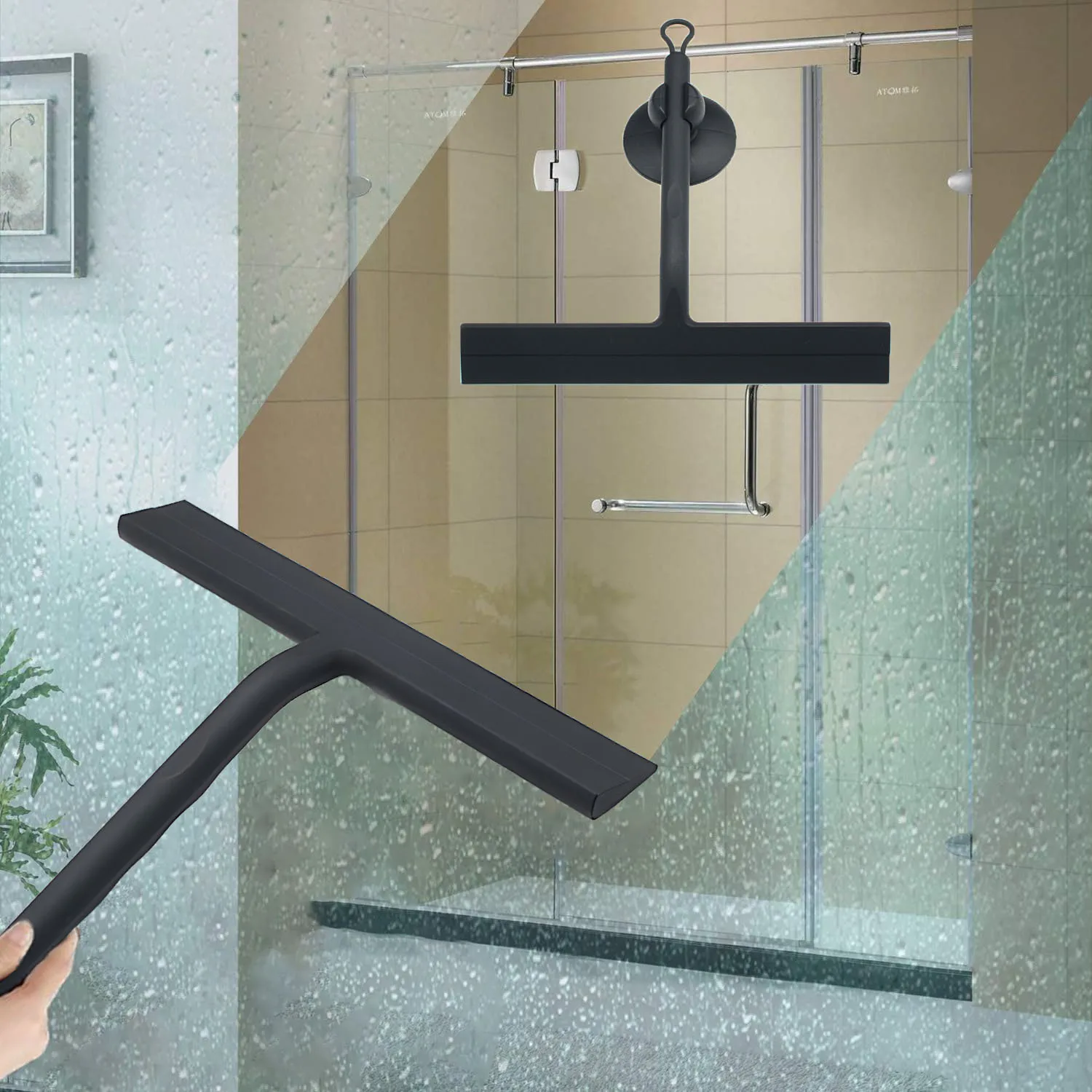 Wholesale Silicone Shower Squeegee Floor Wipers Window Washer Car Glass Window Wiper Blade Window Cleaning Wiper Tools