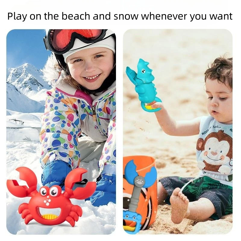 Wholesale cartoon animals crab claws shovel feet sand sets summer beach fun game toys