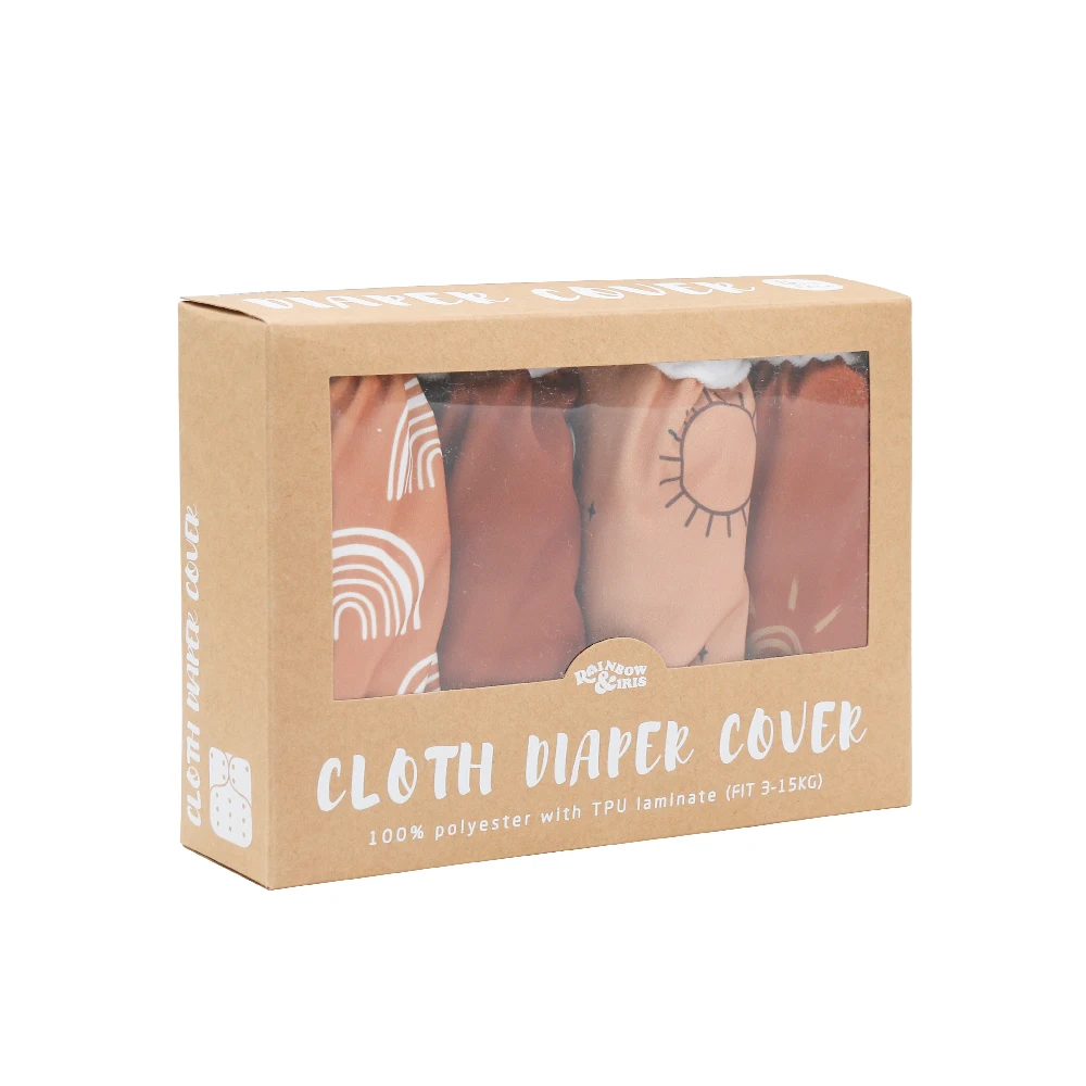 4 шт подарочных наборов ткань пеленки чехлы водонепроницаемый кружевные трусики на подгузник многоразовый моющийся регулируемые детские тканевые подгузники