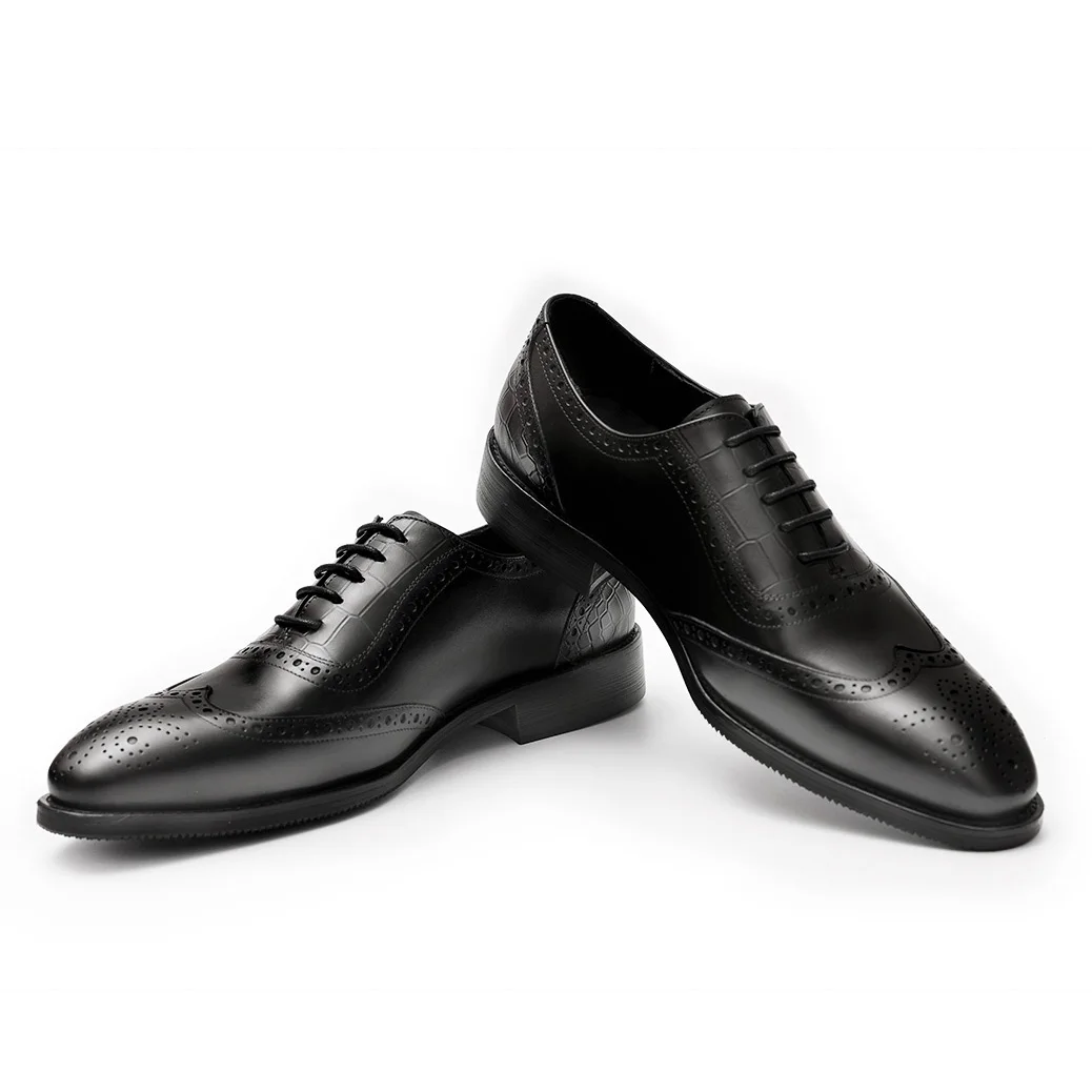  Wholesale Luxury Custom Genuine Leather Dress Shoes Men For
