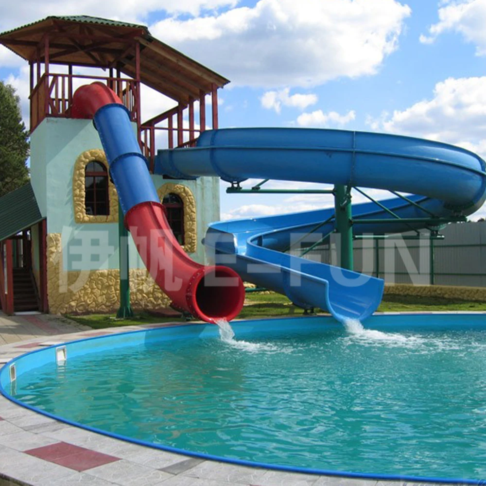 Водная горка из стекловолокна для профессионального производства, горка для бассейна