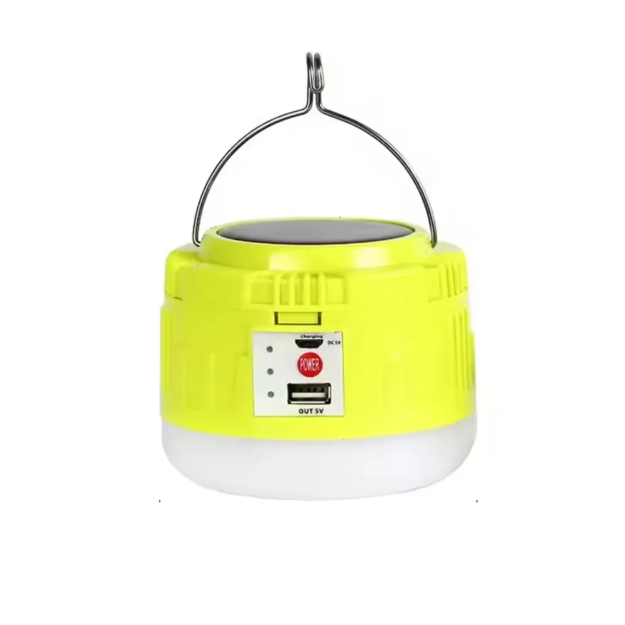 New Design Portable Cordless Charging Emergency Bulb  USB 30W 50W Solar Panel Powered Battery Rechargeable Emergency Light