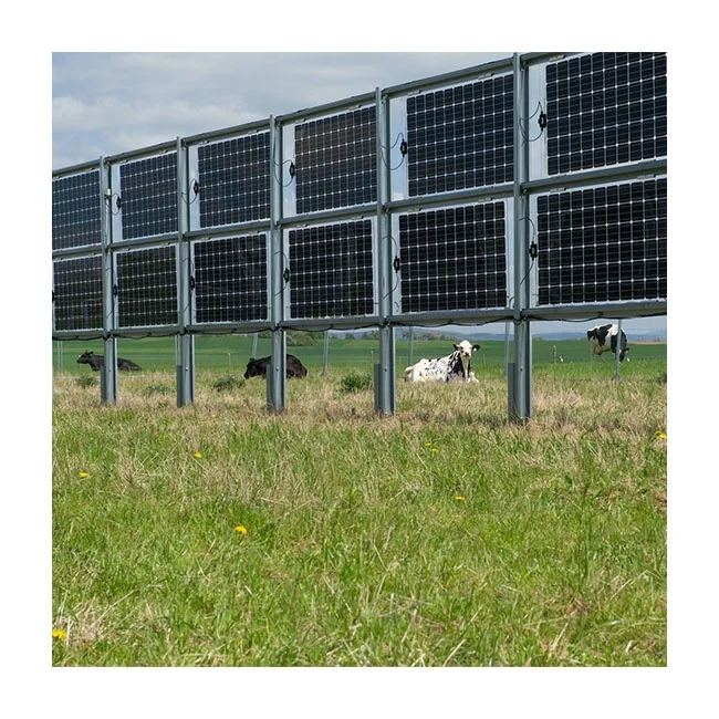 AS Ground Solar Mount Systems Galvanised Steel Vertical Solar Panel Mounting
