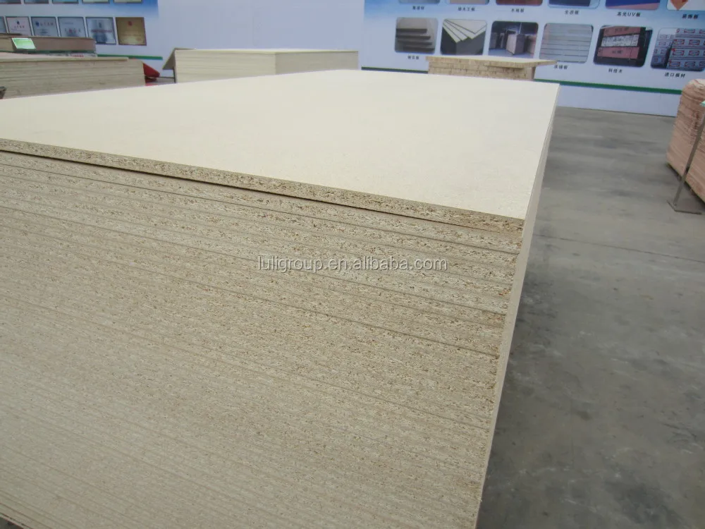 Plain Pre-laminated Particle Board 17MM Chipboard Flakeboard for House Decoration