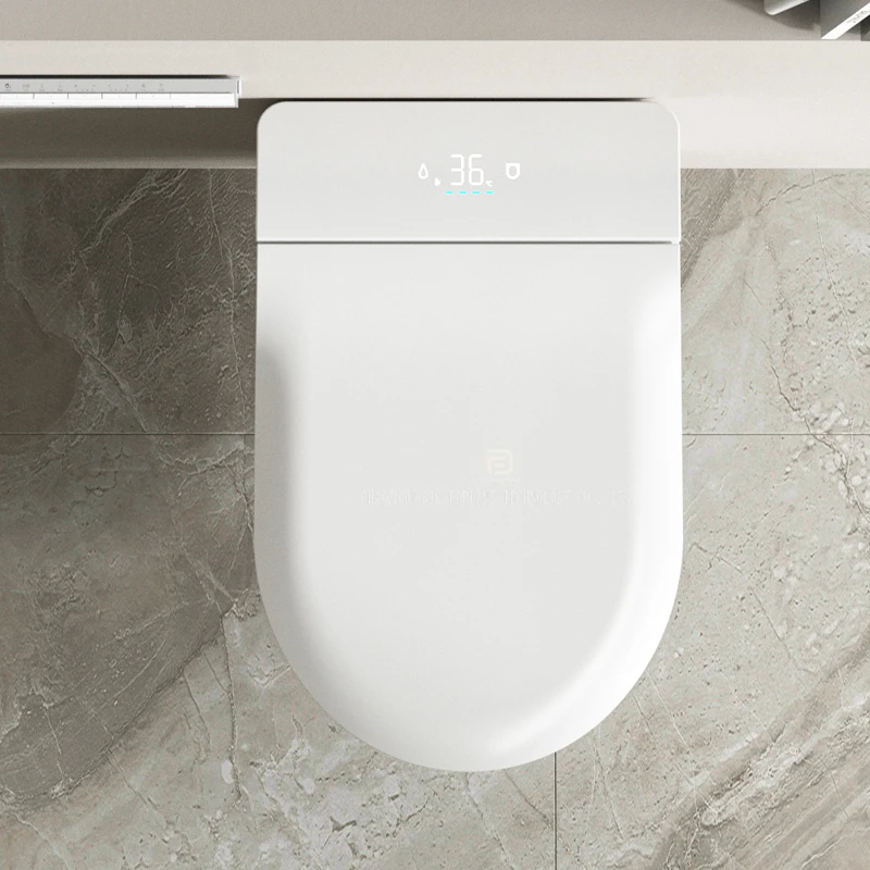 Modern smart wall hung toilet commode electric wc bathroom ceramic automatic intelligent hanging toilet bowl