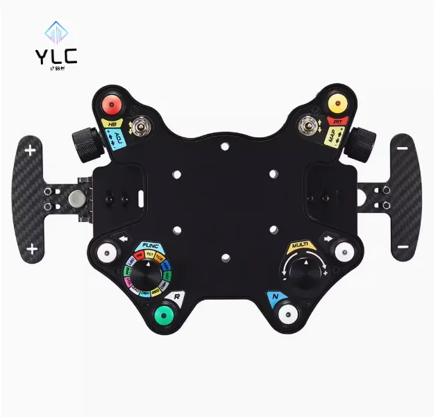 YLC SIMSONN Sim Racing Steering Wheel LED Button Gaming Paddle Shifter PC Racing Wheel