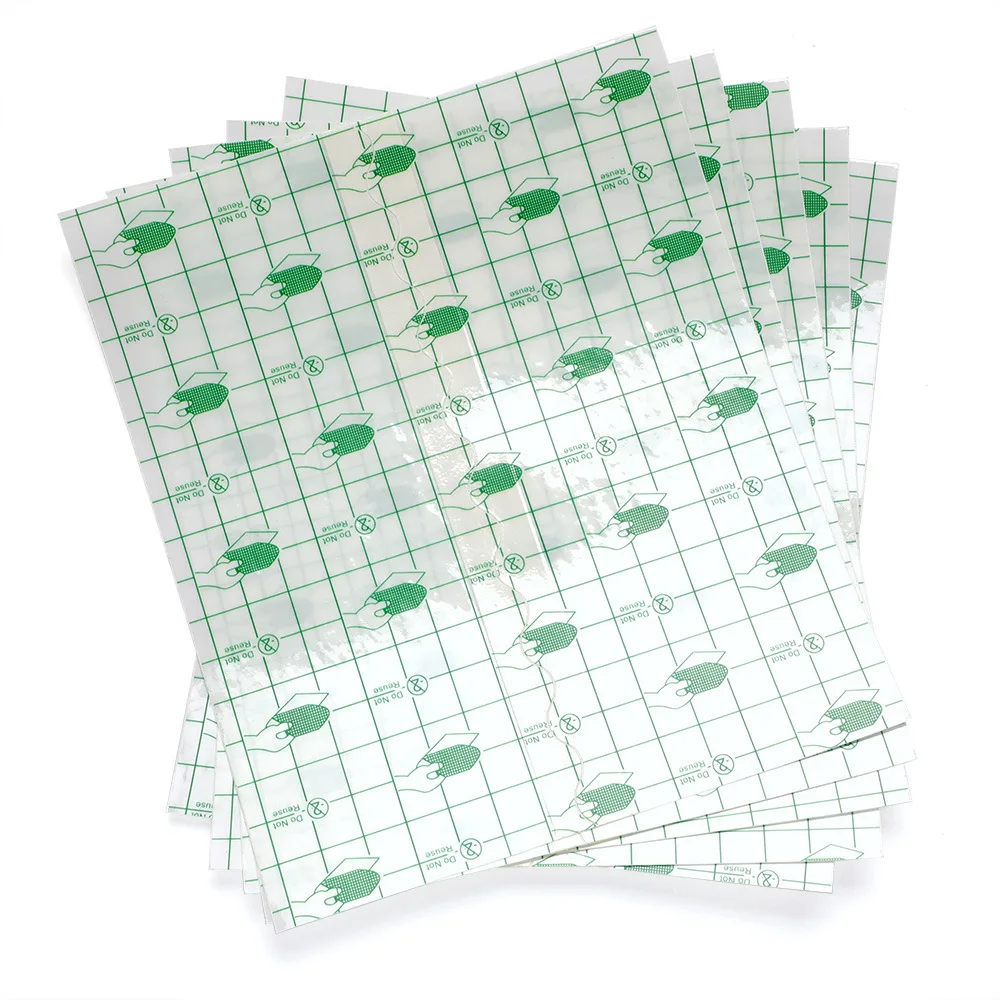 Skin Tape PU 5 Pcs Set Tattoo Protective Film Aftercare Sheet Cover Film Second Skin Barrier Waterproof Transparent