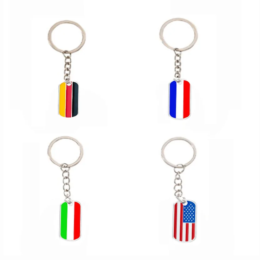 changzhi American style flag key chain car Metal German ring small gift