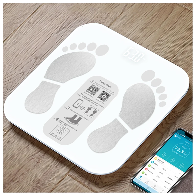 bathroom floor barcode baby weighing health scales smart body fat scale digital bmi body fat weight bluetooth