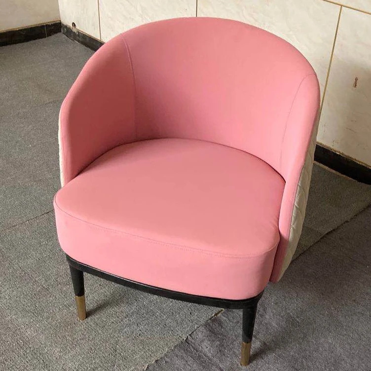 Light luxury modern sofa chair for hotel cafe restaurant reception chairs