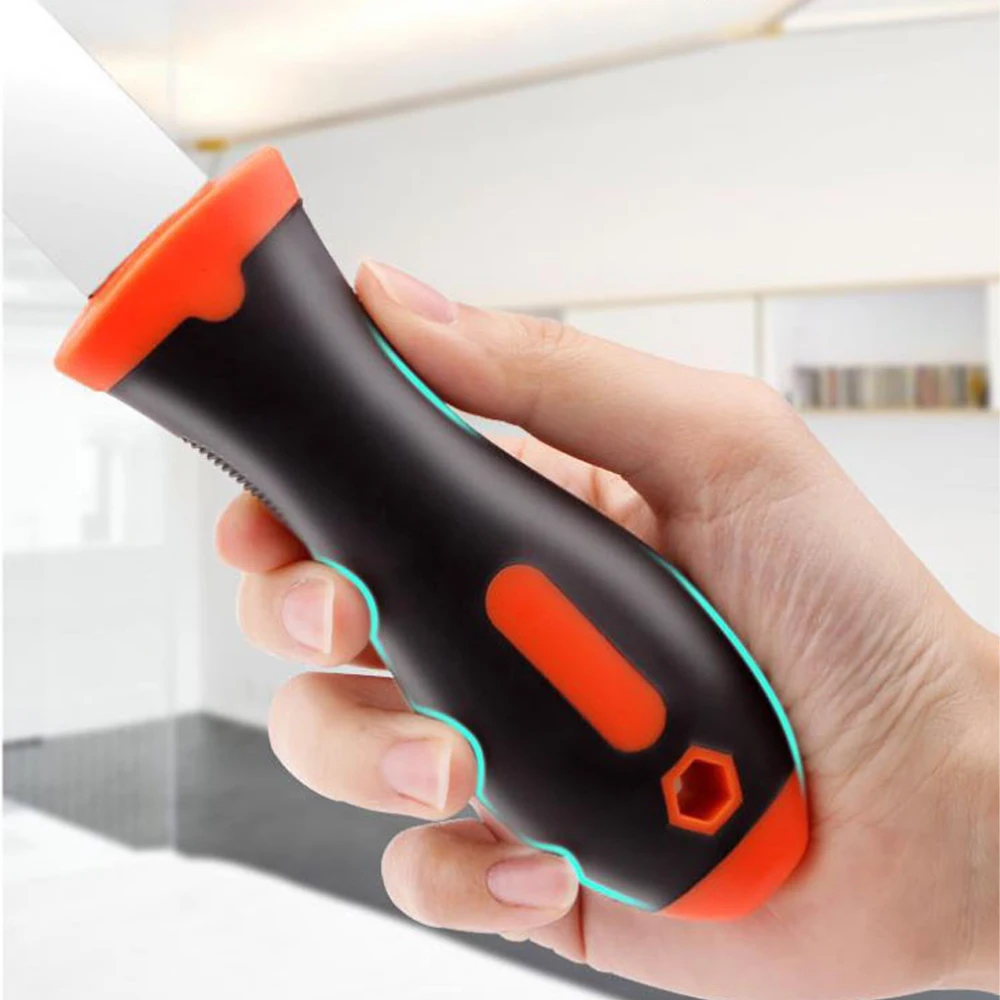 Multifunction cleaning tool small shovel with extended handle decontamination scraper removing glue application scraper