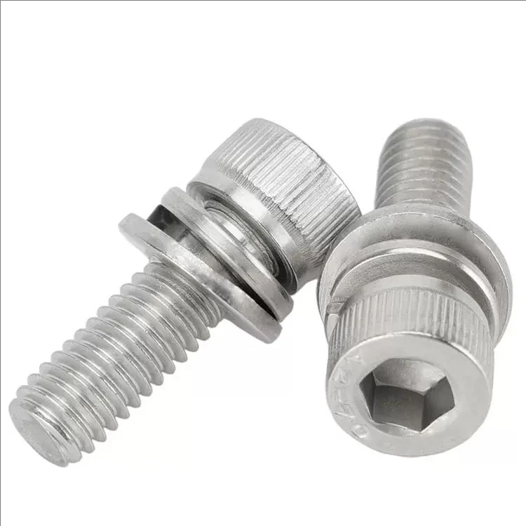 SS SUS AISI ANSI 304 316 316L A2 A4 70 80 винт с шестигранной головкой M5 M6 M8 из нержавеющей стали Шэньчжэнь Sems DIN шестигранный метрический