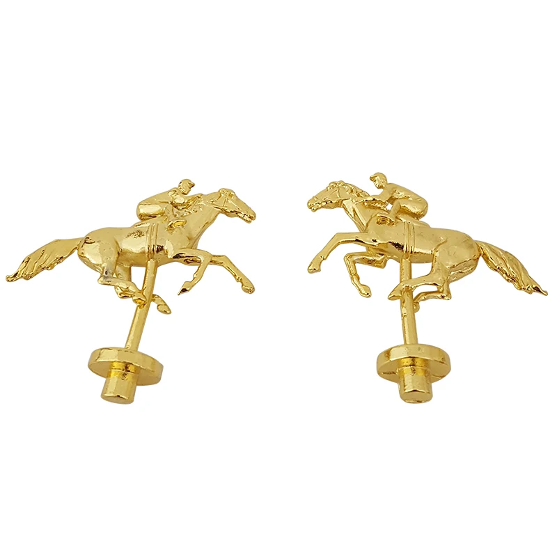 Unusual Gold Luxury Metal Horse Ornament Home Decor For Furniture And Box