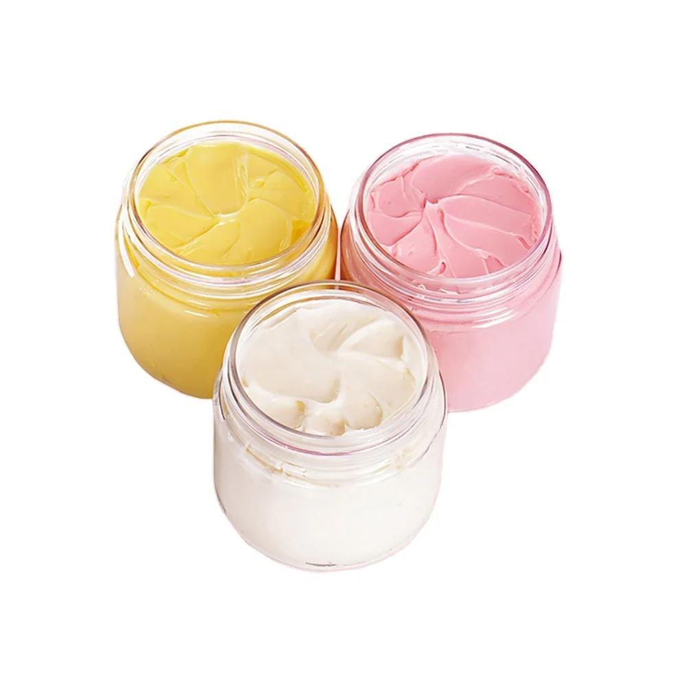 RTS Wholesale Vegan White Logo Moisturizing Whitening Mango Body Butter Lotion
