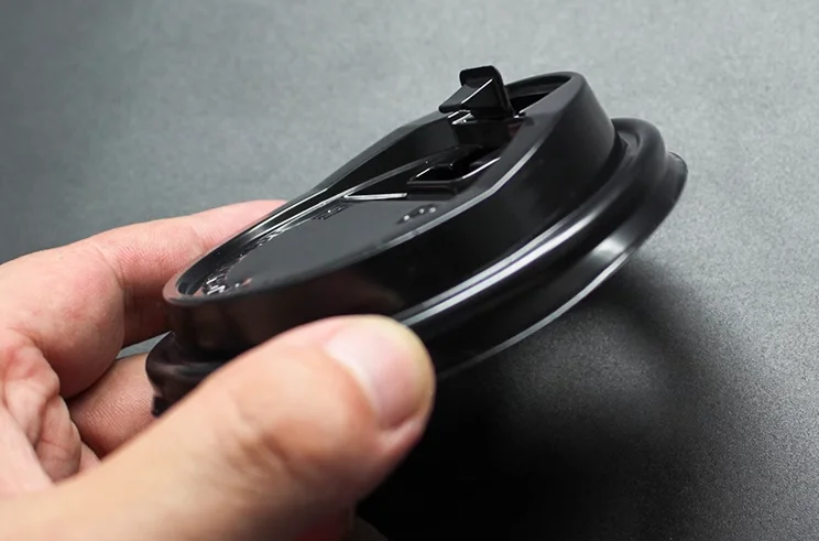 80mm diameter disposable sharp mouth  cup lid plastic cup lid hot and cold drink coffee cup