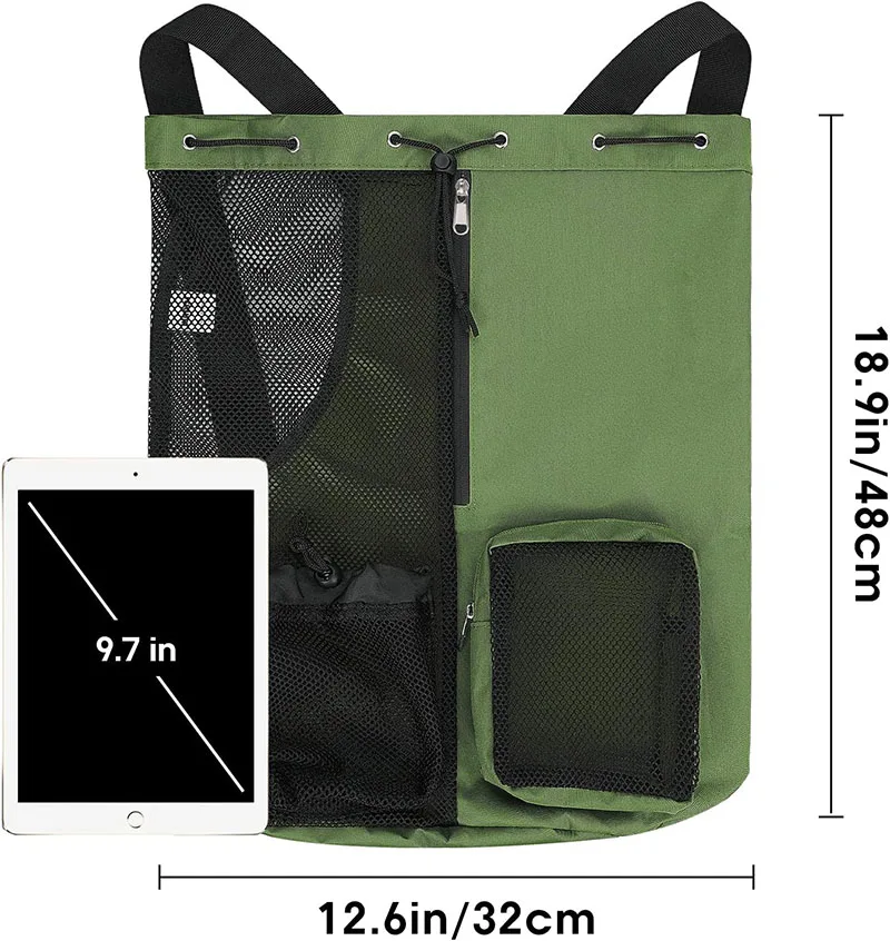 Swimming Waterproof Bag Custom Logo Gym Mesh Drawstring Backpack Swim Mesh Bag