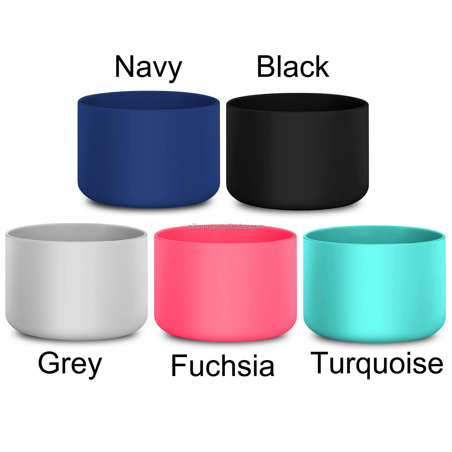 Silicone Bottom Sleeve Protective Boot for Sport Water Bottle 12-24OZ stainless steel water bottle