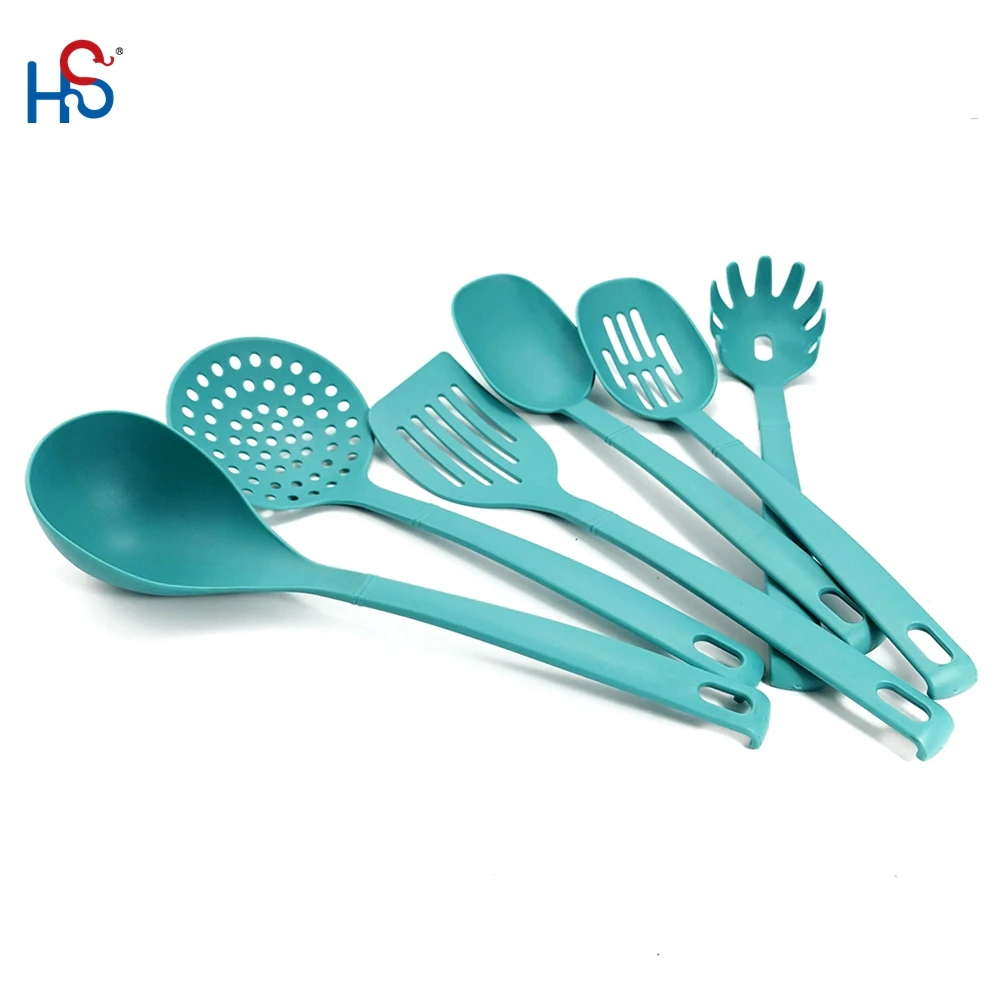 6 pcs Non-stick Food Safe Nylon Pasta Fork Turner Spoon Ladle Spatula Shovel Cooking Tool Kitchen Utensil Set