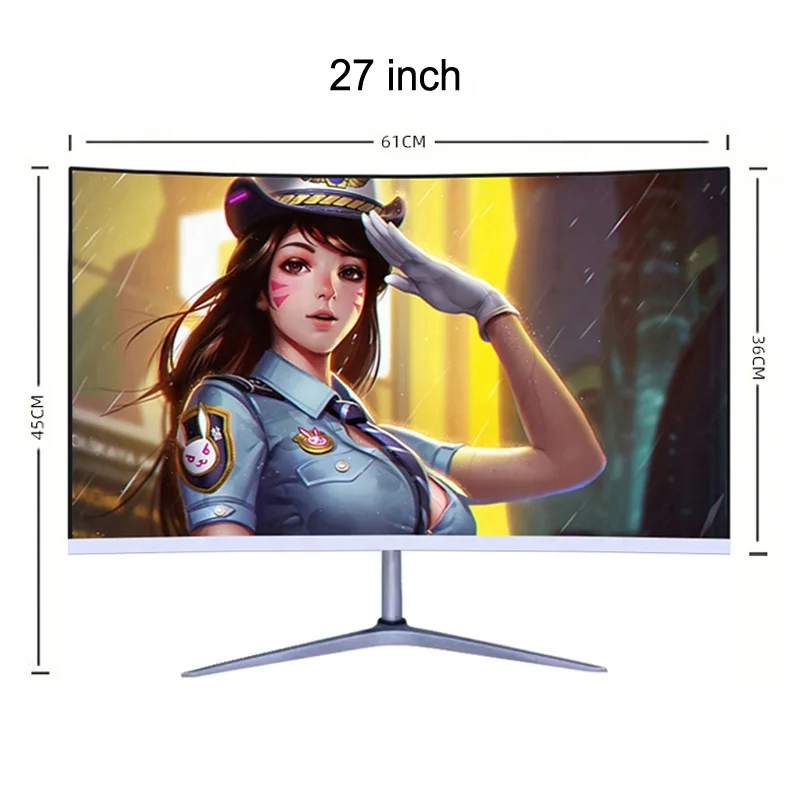 Hot selling 27 32 Inch LED Monitor High-definition 1K Pc Curved Desktop 144hz Gaming Monitor