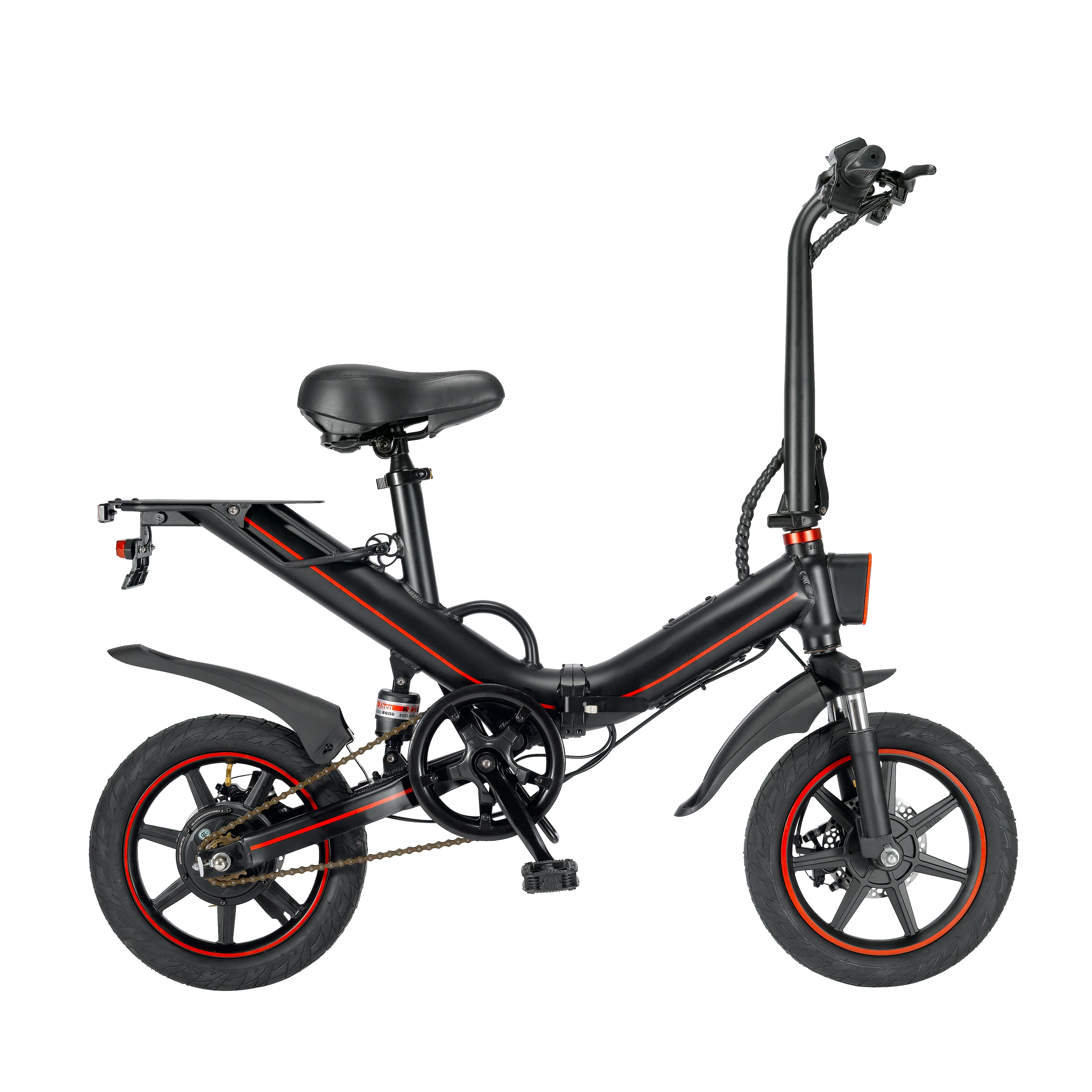 USA Warehouse V5 Electric Folding Bike 400w 10ah 15ah Battery Young Adult Ebike Electric Bicycle