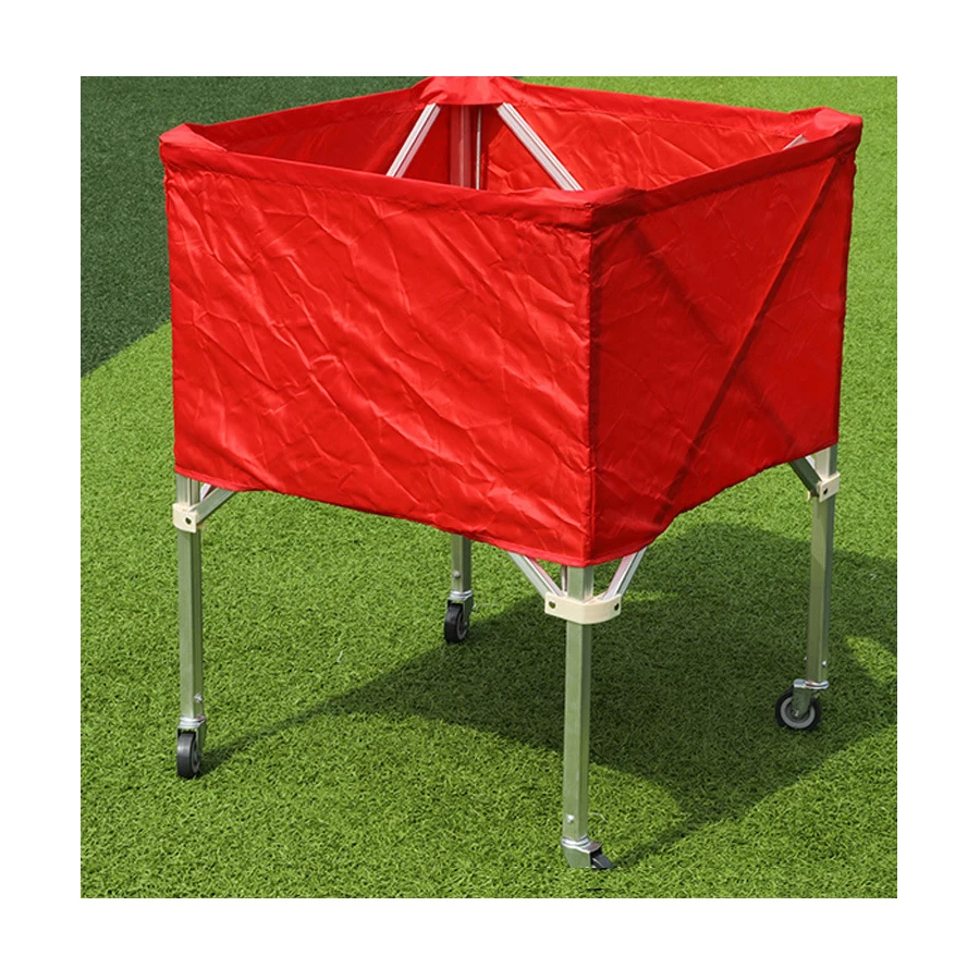 Foldable Ball Starge Cart Tennis Basket Cart Ball Car with universal wheel
