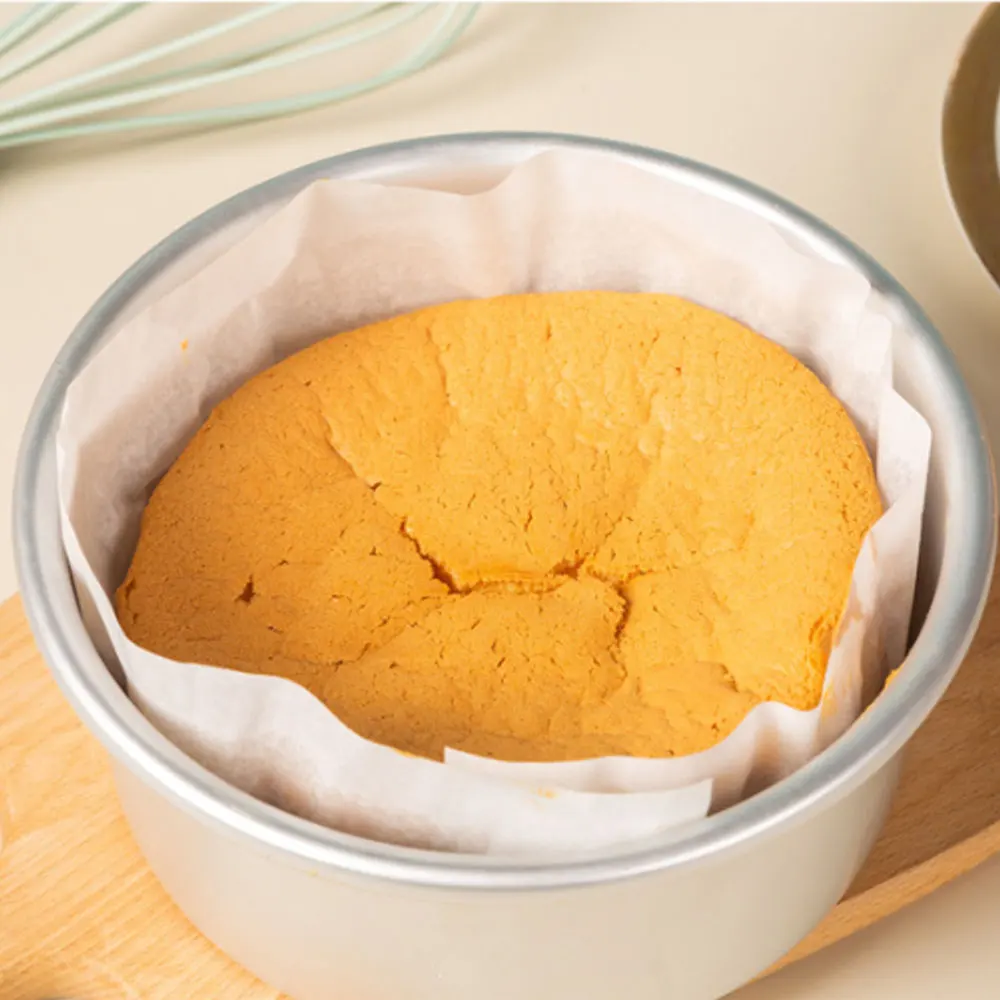 Disposable Different Shaped Baking Round Tray Paper Double-Sided Silicone Coated Paper Pan Cake Baking Paper