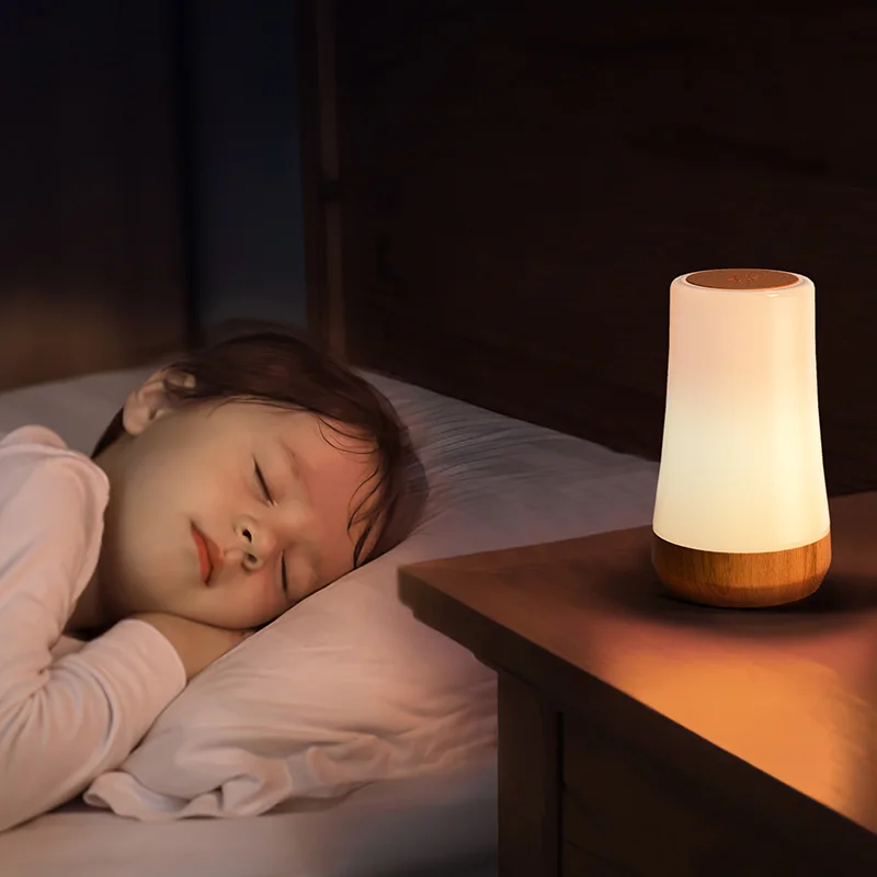 ICARER FAMILY Mini Modern Rechargeable LED Mood Light Silicone Lamp for Bedroom Application