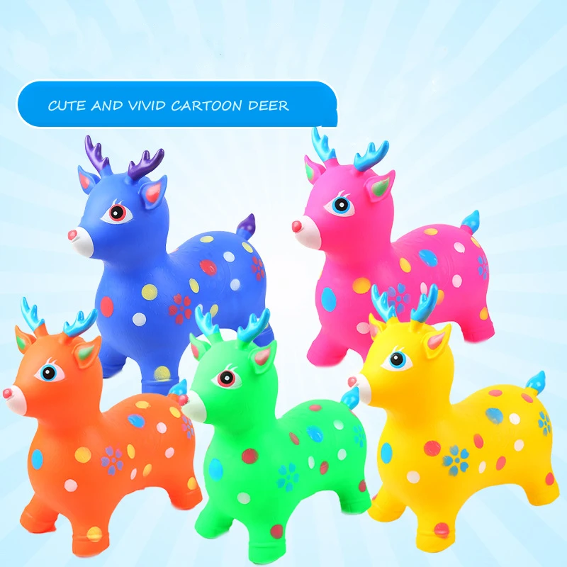 ПВХ прыгающие игрушки животные надувной прыгающий олень для детей