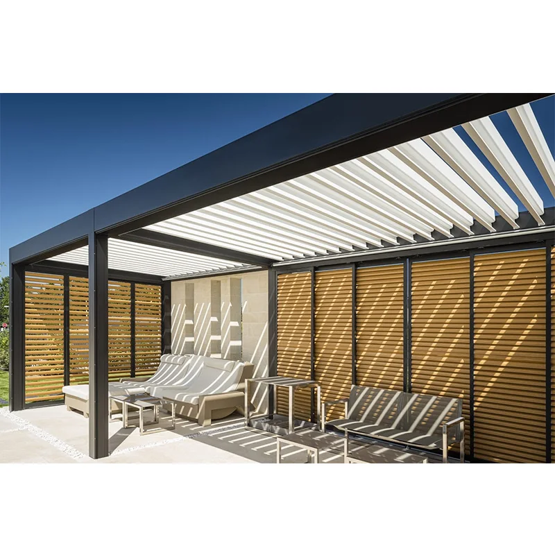 Prima High End Automatic Adjustable Waterproof Louvered Roof Sun Bioclimatic Aluminium Pergola