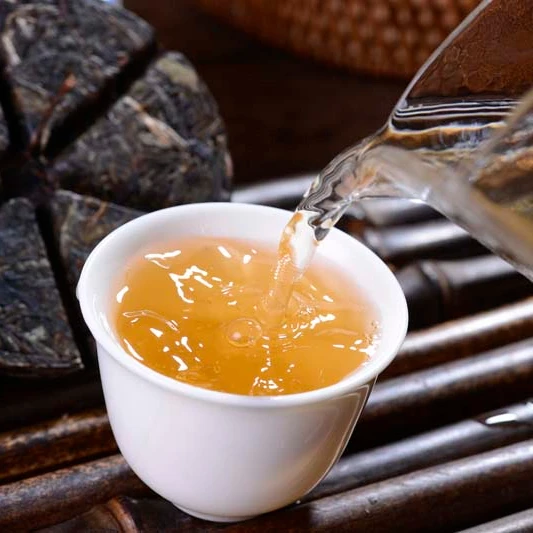 
Yunnan Puer Tea Traditional Unfermented Hexagon Raw small tea cake 50g slimming refreshing Pu-erh Pu Er tea 