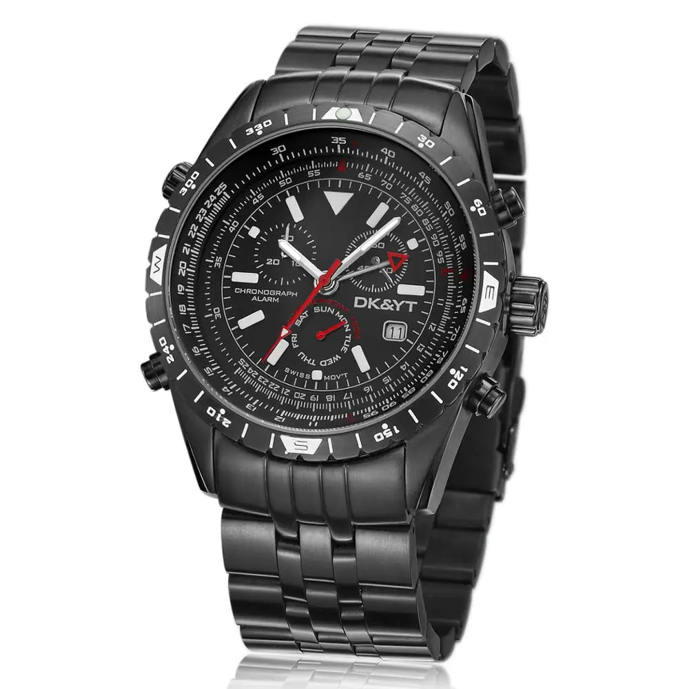 Custom Pilot Watch Mens Classic Luminous Wrist Watch reloj para hombre saat erkek relojes de cuarzo custom watch
