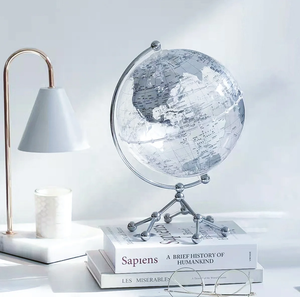 Transparent Globe Home Decorations School Supplies  New Design Luxury Globe for Home Decor And Gift