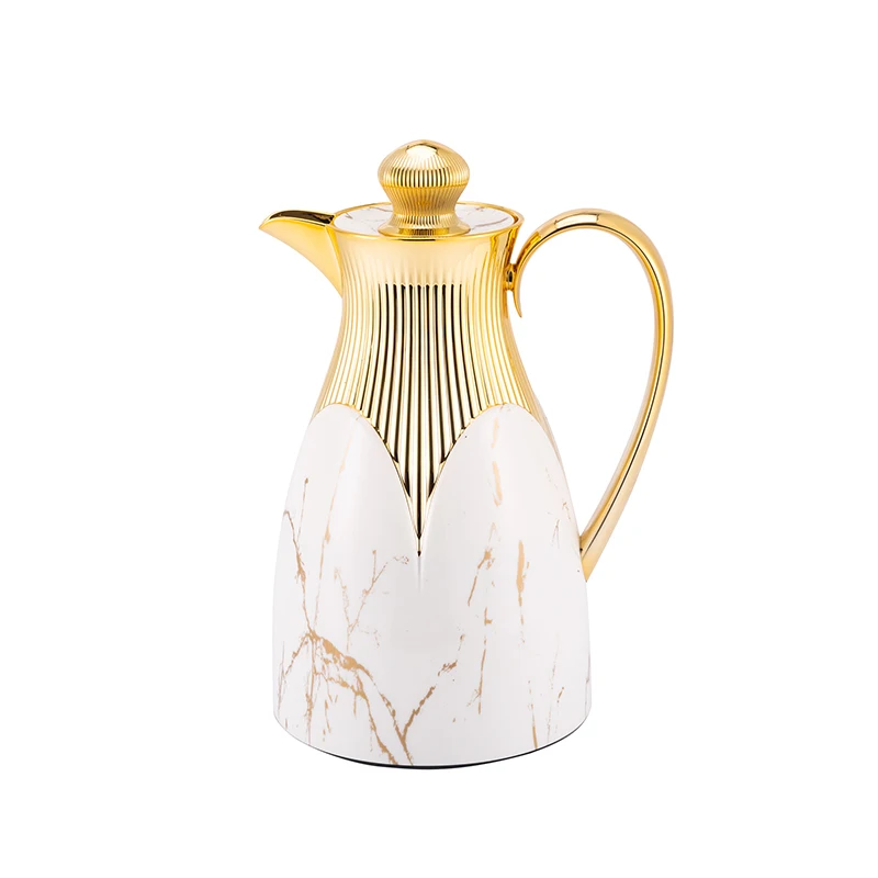 Вакуумная фляжка Sunlife для Ближнего Востока, новый дизайн, 1,0 л, корпус из розового стекла, термокувшин для кофе