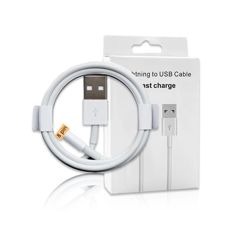 Светящийся зарядный кабель для iPhone 11 12 13 14 usb-кабель быстрой зарядки белый 1 м низкая цена