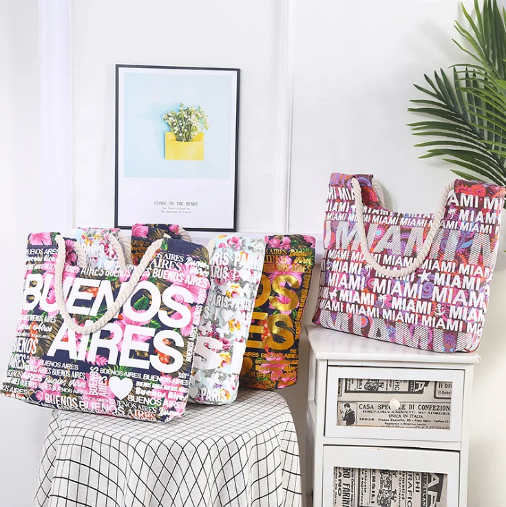 
KG Paris Custom Wholesale Reusable Full Printed Standard Size Custom Logo Printed Cotton Canvas Tote Bag Beach Bag 