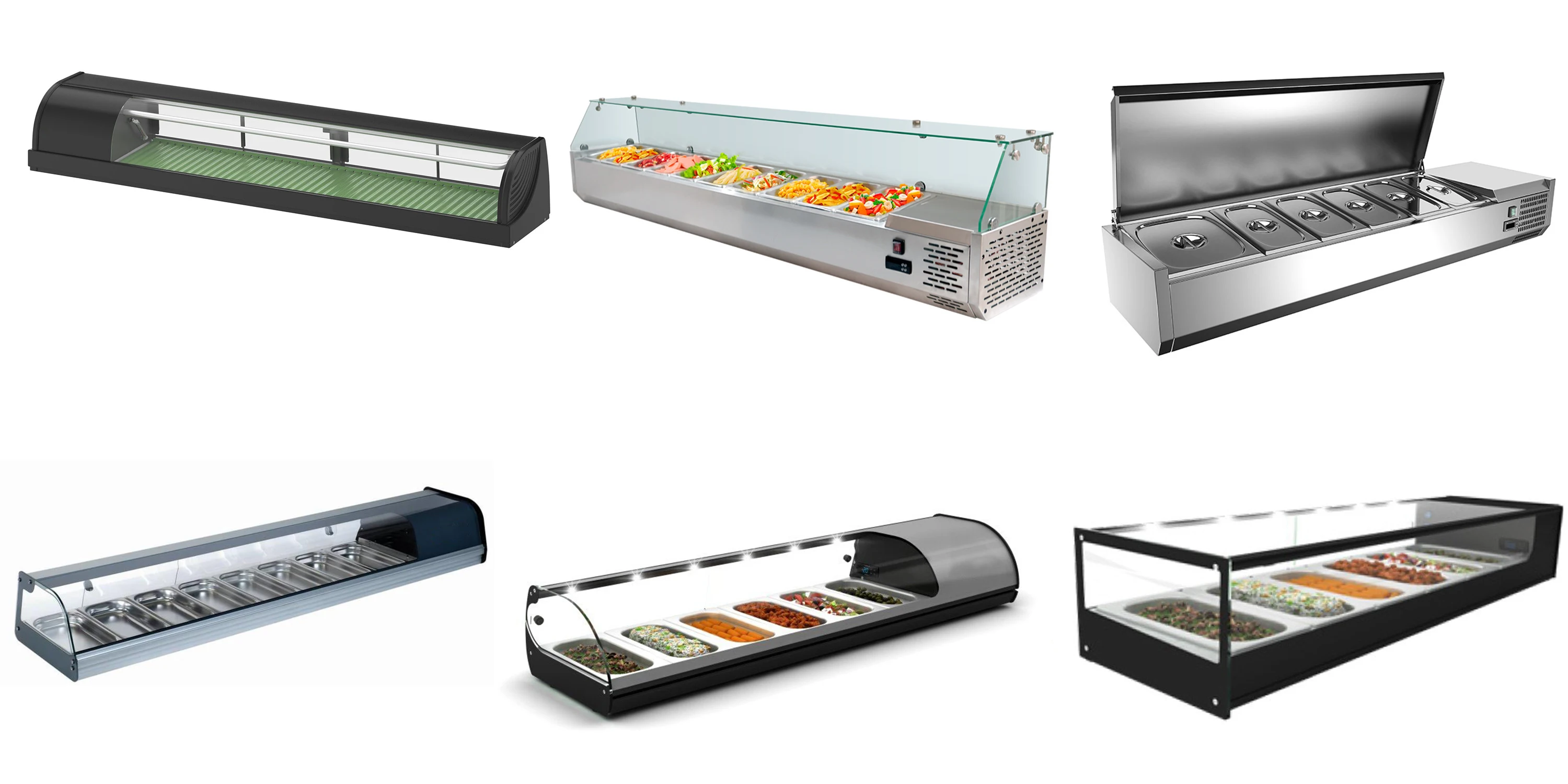 Arriart New Arrival refrigreation equipment sushi display case cabinet sushi display chiller fridge refrigerator showcase
