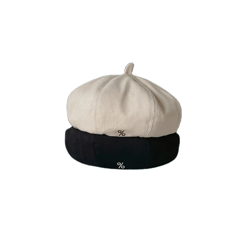 Wholesale cotton embroider Beret Plain Flat Berets Painters Fashion Hats Caps