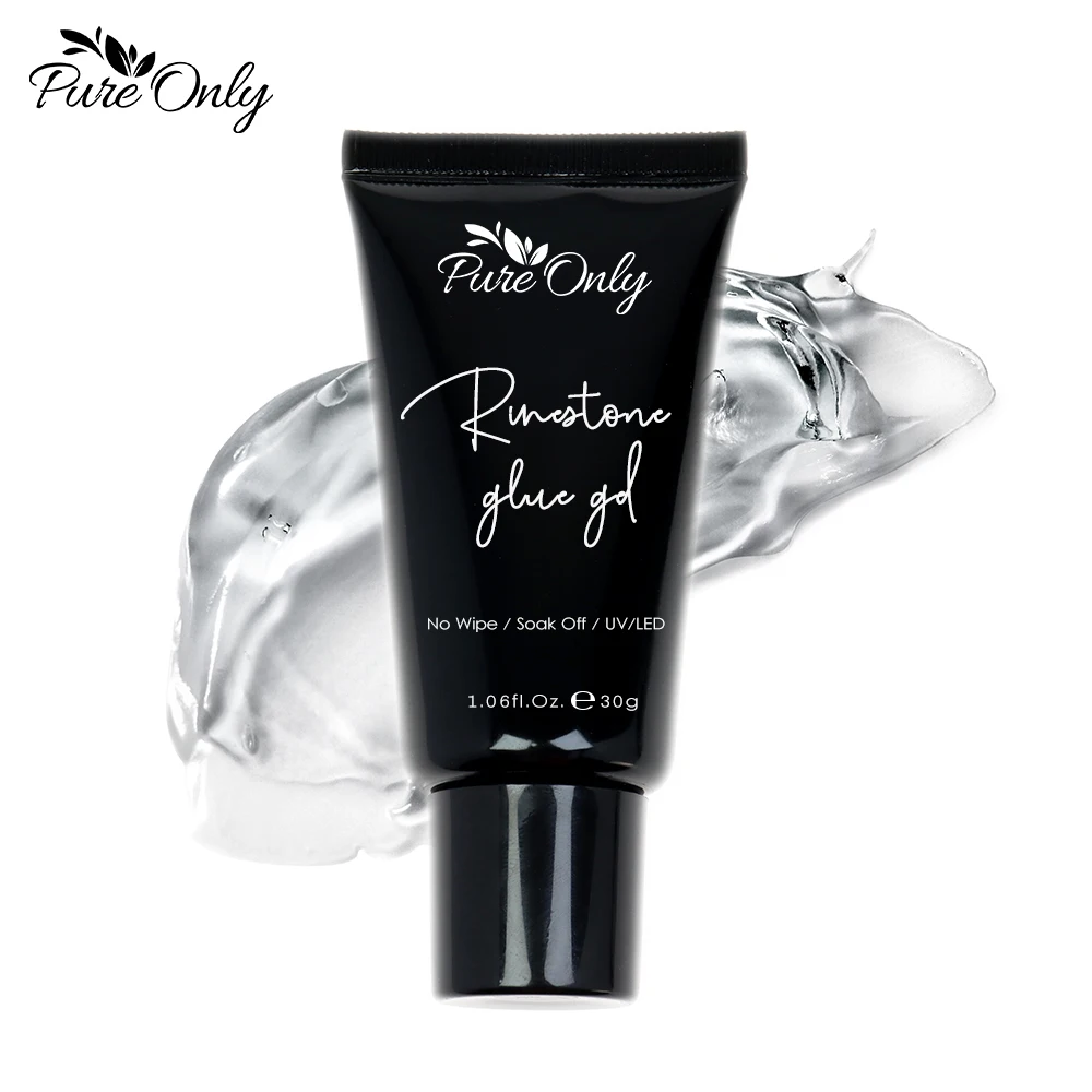 Чистый только искусственный клей для ногтей, фольга, частная этикетка, клей для ногтей со стразами, клей для ногтей